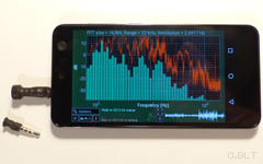 Mesure audio avec micro électret externe - Android Smartphone Mesure audio avec micro électret externe - téléphone Android Smartphone Wileyfox Swift - External mic