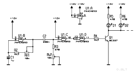 Fontaine - Circuit stroboscope a CD4093