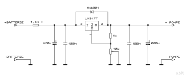 Alimentation variable  LM317T