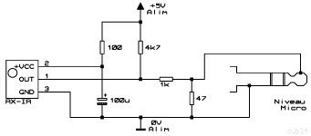 Schma rcepteur IR pour entre micro